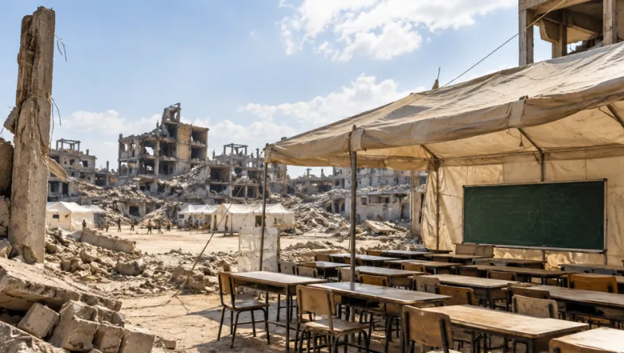 Gaza Students Return to School 기사 대표 사진